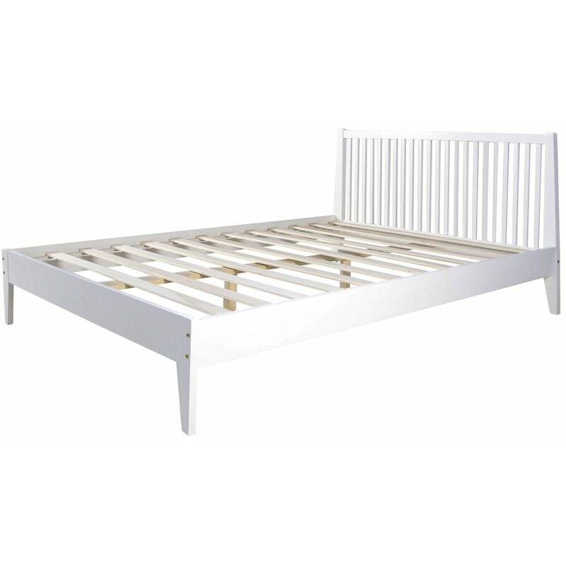 Décoshop26 - Lit double deux personnes en bois avec sommier à lattes 140x200 cm LIT06185