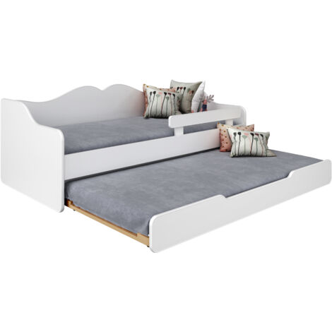 Lit double enfant BELLA2 180x80 blanc