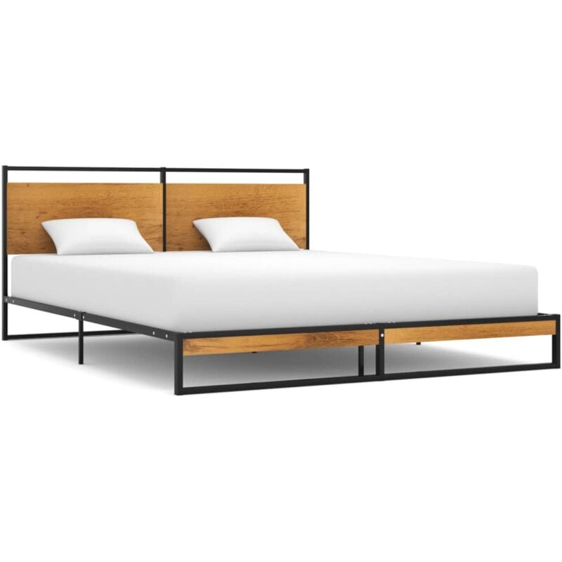 Lit double pour adulte Cadre de lit - Métal 160x200 cm BV735165 Bonnevie