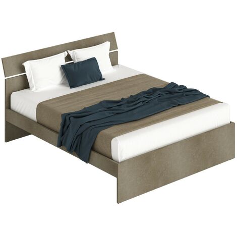 Lit double pour chambre couleur Argilla 200x171xh98 cm