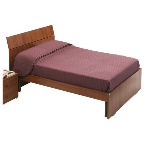 Lit double pour chambre en couleur noyer antique cm 200x171xH 98