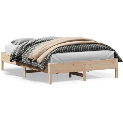 Lit Double，Lit Adulte，Cadre de lit 160x200 cm bois de pin massif CFW782141