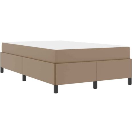 Lit double，Lit adulte，Cadre de lit avec matelas Cappuccino 120 x 190 cm Faux cuir CFW6546892