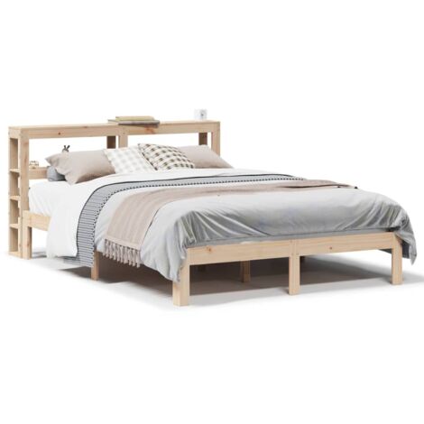 Lit double，Lit adulte，Cadre de lit avec tête de lit sans matelas 120x190 cm CFW3795876