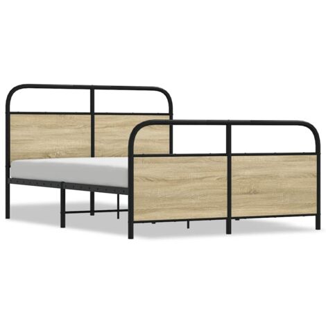 Lit double，Lit adulte，Cadre de lit sans matelas 120x190 cm cm chêne sonoma CFW6650000