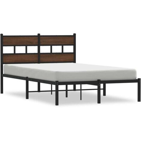 Lit double，Lit adulte，Cadre de lit sans matelas avec tête de lit 120x190 cm CFW5238650
