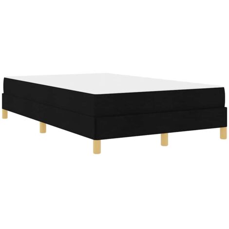 Lit double，Lit adulte，Lit à ressorts Noir et Marron 120 x 190 cm