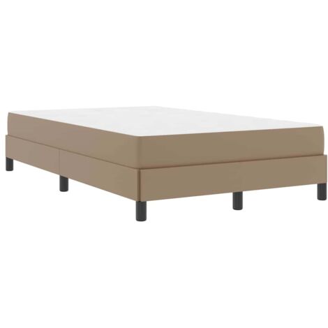 Lit double，Lit adulte，Lit avec matelas Cappuccino 120 x 190 cm Faux cuir CFW693170