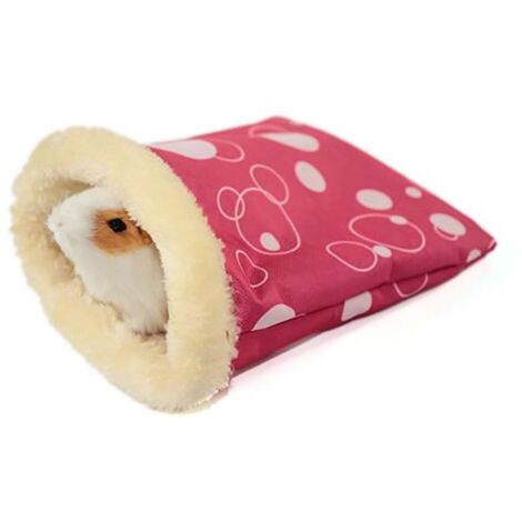 Lit douillet et chaud pour hamster, lit moelleux pour cochon d'Inde, nid pour souris, sac de couchage pour petits animaux (souris)