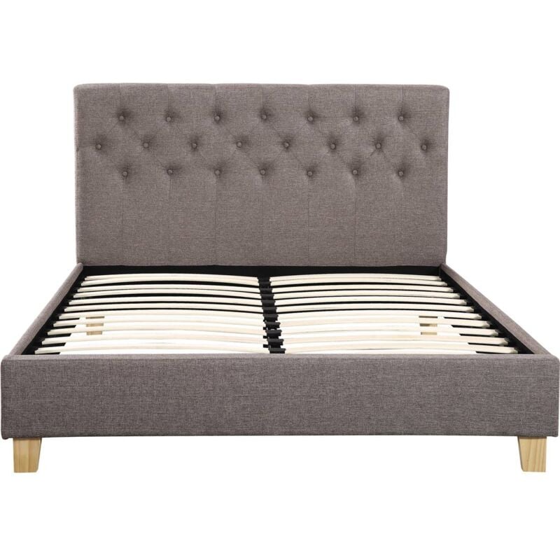 Habitat Et Jardin - Lit 'Emmy' - 160 x 200 cm - Taupe