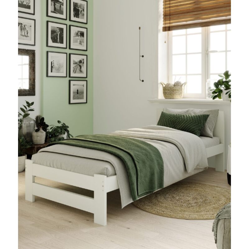 Lit en bois blanc - 90x200 Arizona