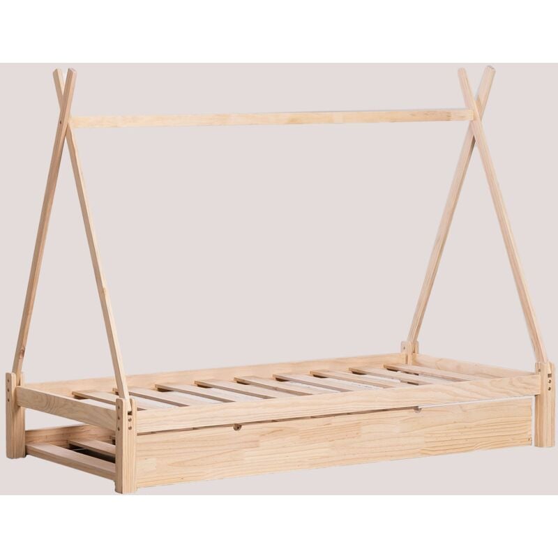 Sklum - Lit en bois Joan Kids pour matelas de 90 cm