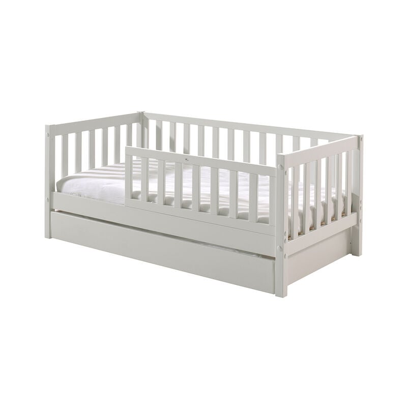 M&s - Lit 70x140 sommier et tiroir inclus Vipack Tod - Blanc