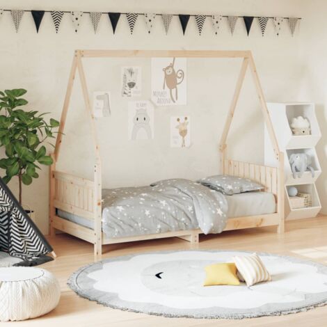 Lit enfant 80x160 cm, Lit jeune, Lit enfants bois de pin massif des7023 DESIGN IN