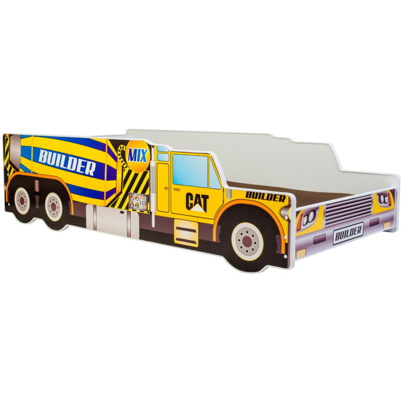 Lit auto enfant 140x70 - Bétonnière