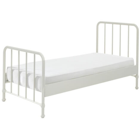 Lit Enfant "Bronxx" 90x200cm Blanc Mat