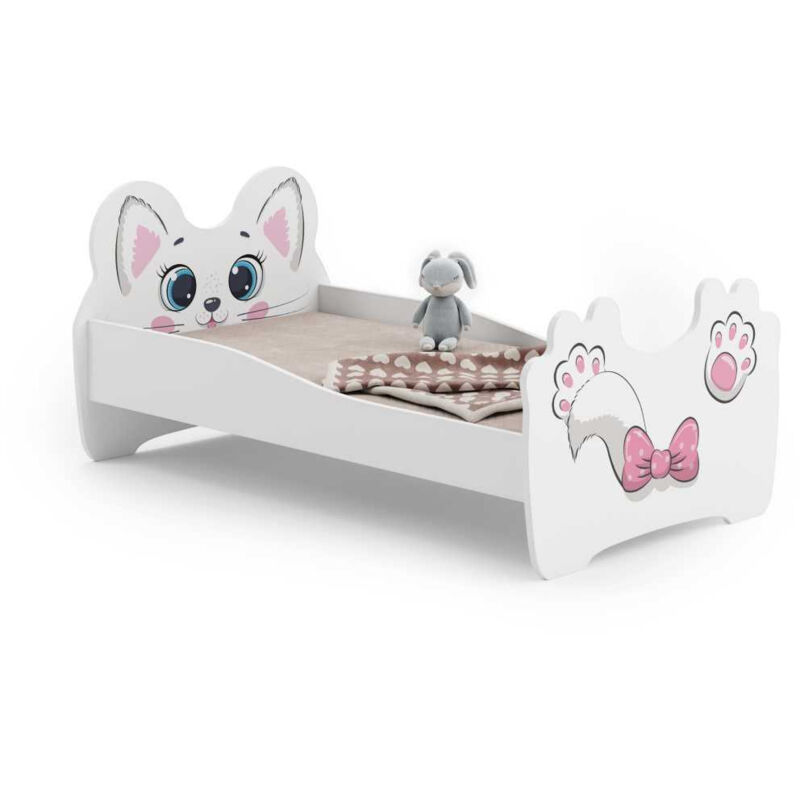Lit enfant Chat Rose 140x70