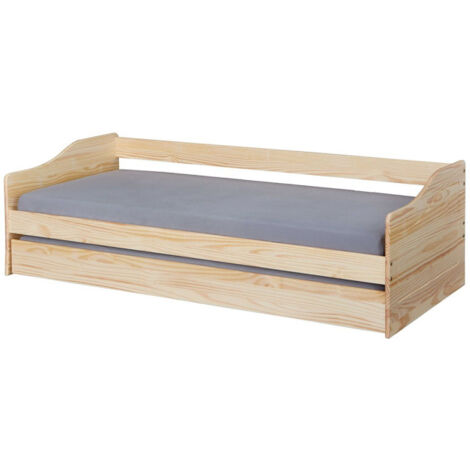 Lit Enfant Gigogne "Léana" 90x200cm Naturel