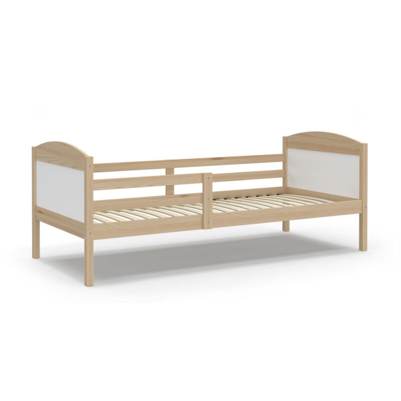 Lit Enfant Mati 90x190 Pin - blanc Livré avec sommiers