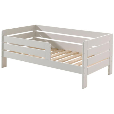 Lit Enfant & Sommier "Toddler" 70x140cm Blanc