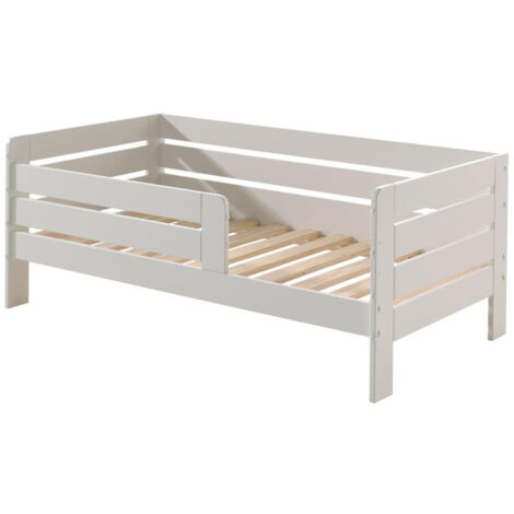 Lit Enfant & Sommier "Toddler II" 70x140cm Blanc