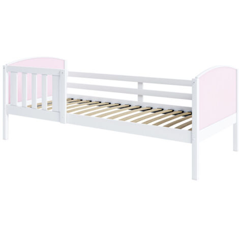 Lit Enfant Tom 90x190 Blanc - rose