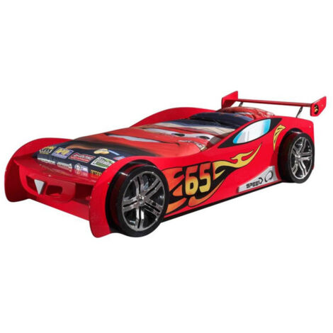 Lit Enfant Voiture "LeMans" 90x200cm Rouge