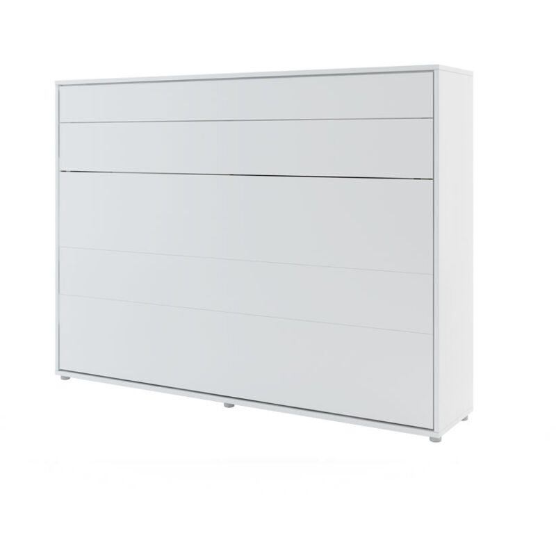 Bim Furniture - Lenart Bed concept lit à roulettes 211x46-168x157cm blanc mat