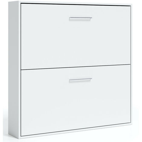 Lit escamotable superposé 80x190 Sophia-Encadrement Blanc-Façade Blanche