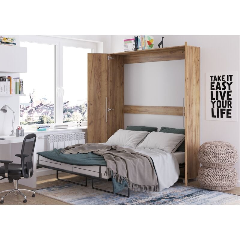 Bim Furniture - Lit escamotable teddy 160x200cm vertical or artisanal