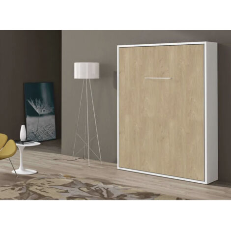 Lit escamotable vertical 160x200 Kola Sans matelas Carbone-Cadre Carbone-Façade Carbone