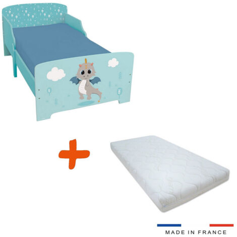 Lit et Matelas - Lit Enfant Léon le Dragon - 140 x 70 cm