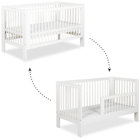 Lit évolutif 70x140 sommier inclus Littlesky by Klups Olivia Blanc
