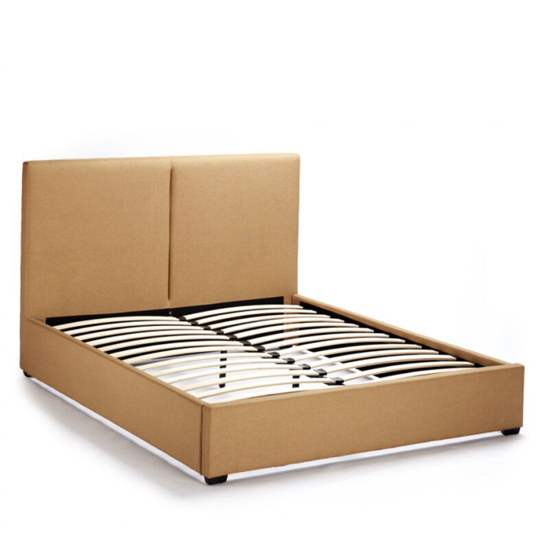 Llb Living Life Bed – Lit 120x190 une place et demi en tissu – Construction en bois FSC – Tissu de haute qualité – Sommier à lattes inclus – Style