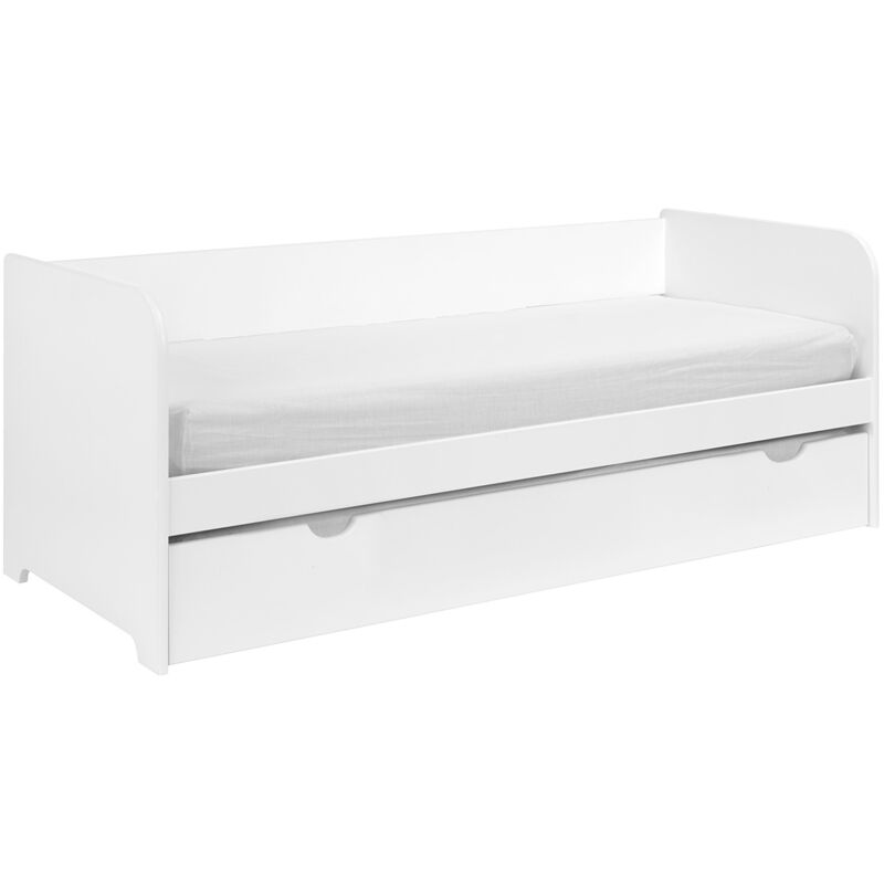 Lit gigogne Java Blanc 80x190 cm - Blanc