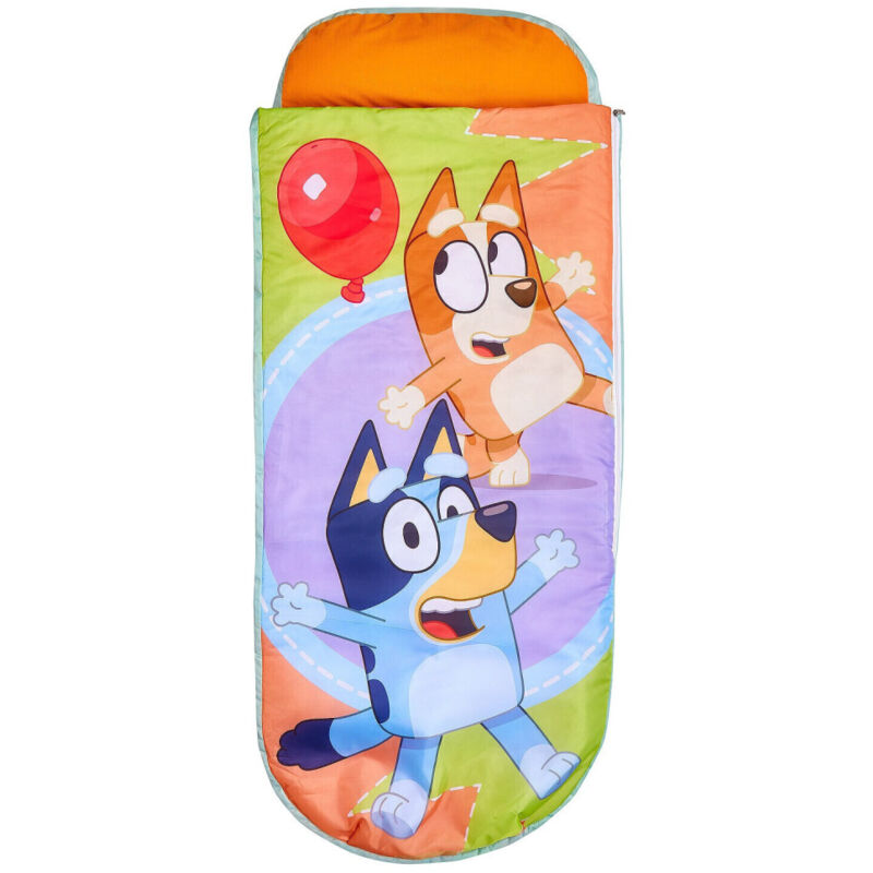 Character World - Lit gonflable 2 en 1 avec sac de couchage intégré - Bluey