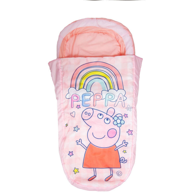 Lit gonflable 2 en 1 avec sac de couchage intégré Peppa Pig Ready Bed Arc en Ciel