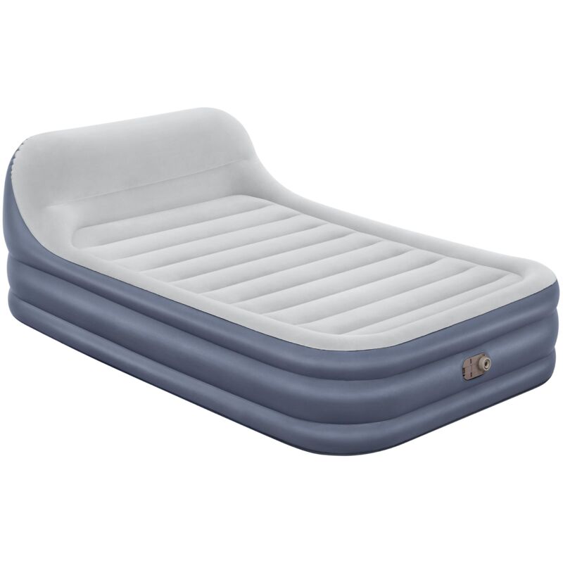 Bestway - Lit gonflable 2 places 226 x 152 x 84 cm tête de lit et pompe intégrée