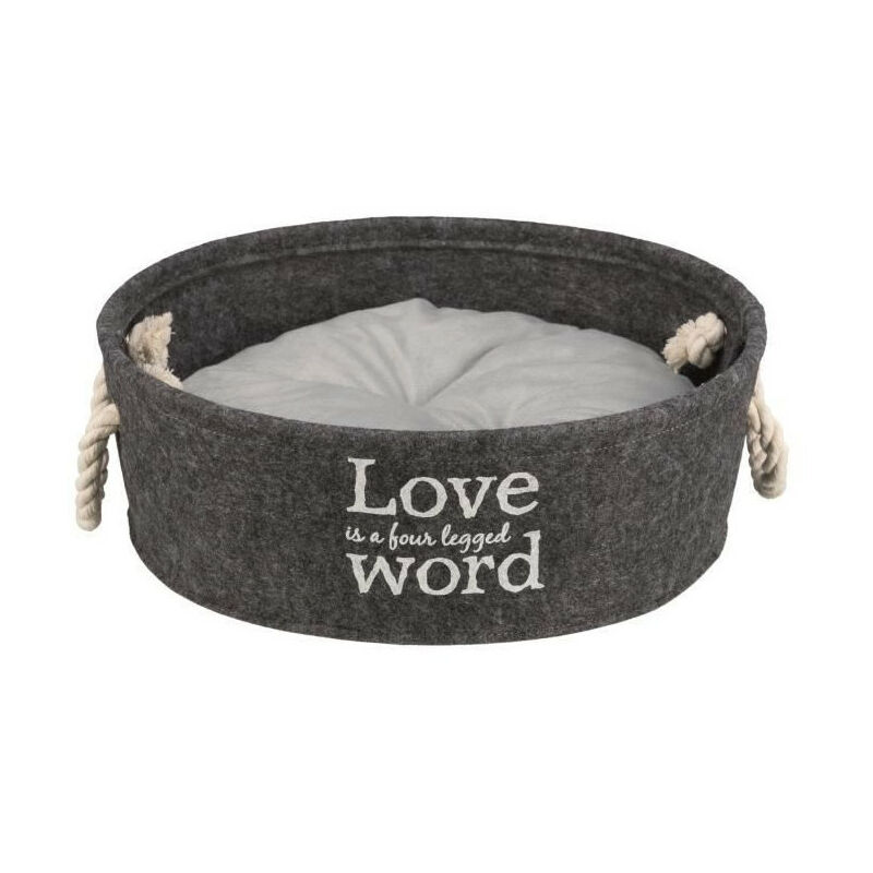 Lit Lian - Ø37cm - Gris - Pour chien - Trixie