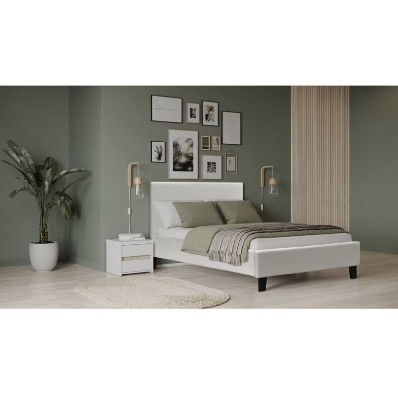 Habitat Et Jardin - Lit 'Lina' - 90 x 190 cm - Beige