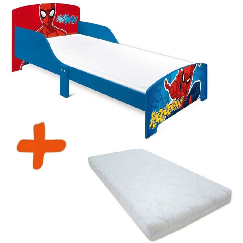 Lit + Matelas Spiderman Skrash Foooooosh 140x70 cm