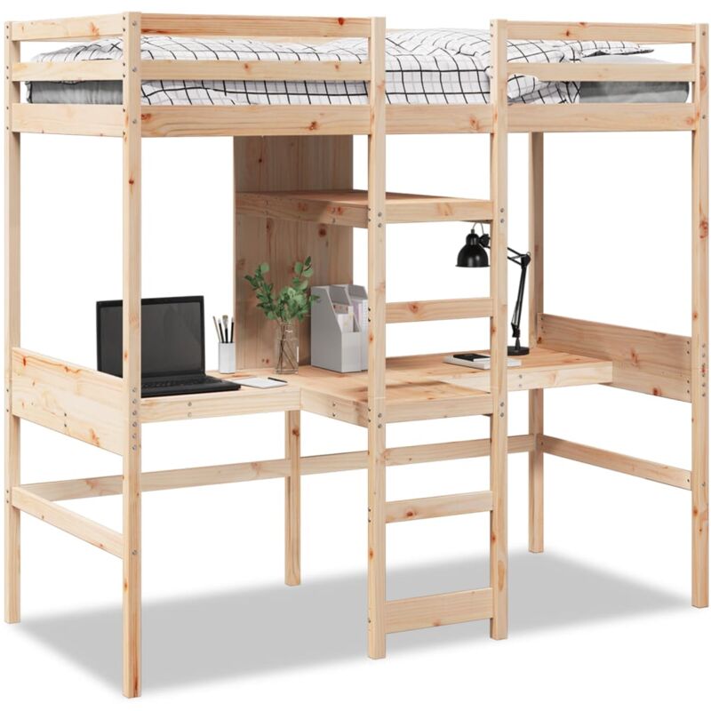 Vidaxl - Cadre de lit superposé sans matelas 75x190cm bois de pin massif