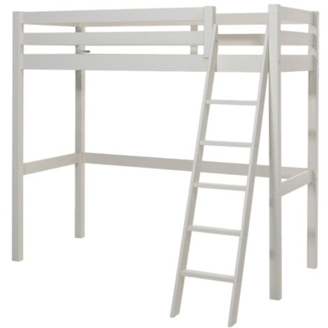 Lit Mezzanine Enfant "Pino" 90x200cm Blanc