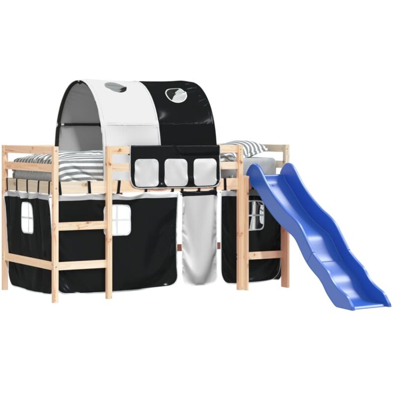 Vidaxl - Lit mezzanine enfants avec tunnel sans matelas 80x200 cm