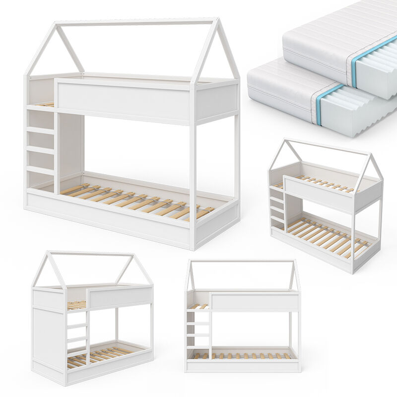 Vitalispa - Lit mezzanine Massimo, lit pour enfant, lit à étage, lits superposés