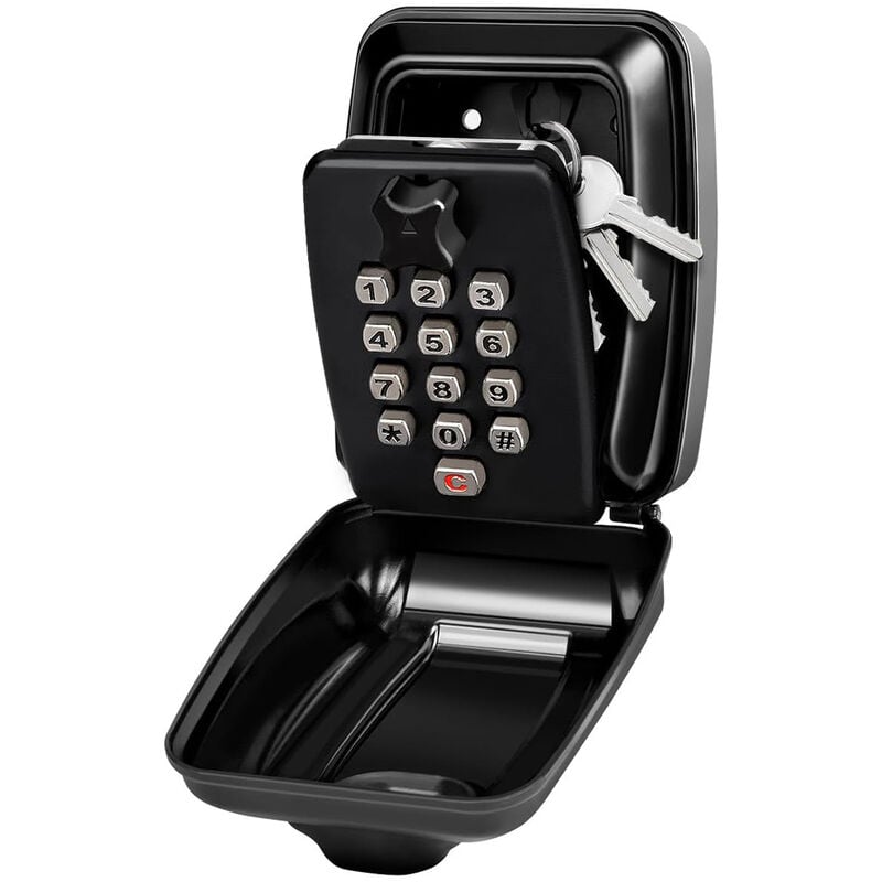 Tonchean - Lit mezzanine,Lit mezzanine,Boite a Clefs Securisee Exterieur, Grande Boitier a Cle Murale avec Code 12 Chiffres Étanche Antirouille Boite