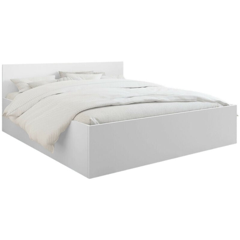 Lit Comfivo Romtea 100 , Double, 160x200, Stratifié, Sommier à lattes, 164x204x80cm