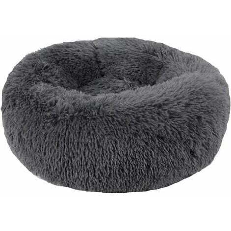 Lit Moelleux Rond pour Chien Extra Large Lavable avec Coussin,Deluxe Panier Chien Coussin Panier Donut lit pour Chien Grande Taille-40cm