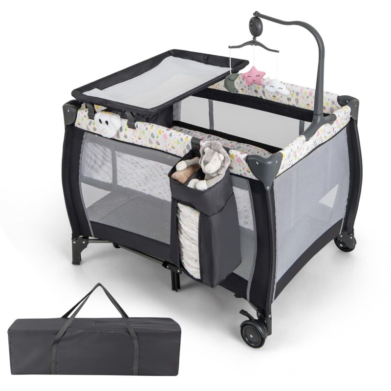 Lit parapluie bébé, lit bébé évolutif, lit bébé, berceau bébé, lit de voyage bébé, lit pliable bébé,Lit paraluie bébé avec matelas,lit cododo