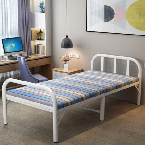 Lit pliant 1 personne peu encombrant pour salon et chambre 90x190 Rodense